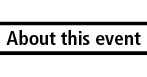  Image of a label with the words: Abo
 ut this event.